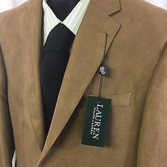 ralph lauren faux suede sport coat